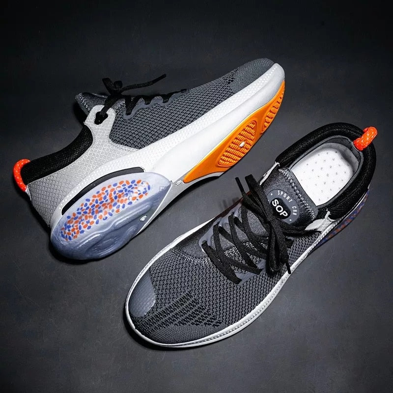 Tênis Rush Masculino - Design Clean White com Tecnologia Cushion Beads