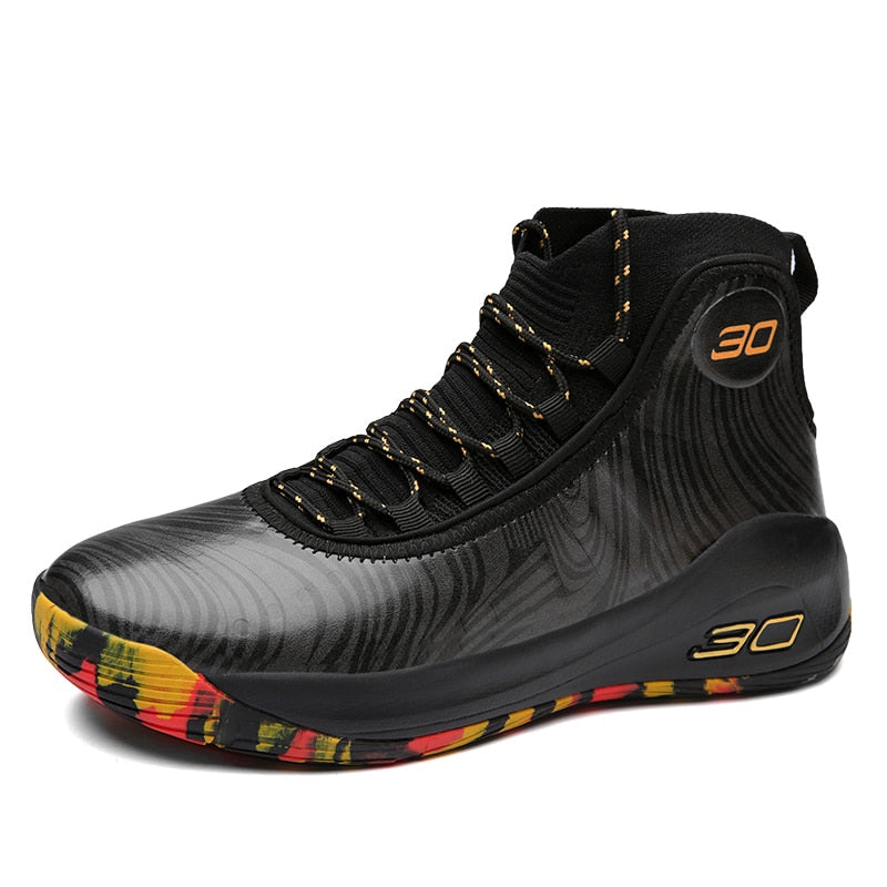 Tênis Spark Bolt Unissex - Design Basqueteira Wave com Cano Alto