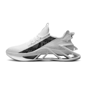 Tênis Nova Glide Unissex - Design Blade Futurista White com Suspensão