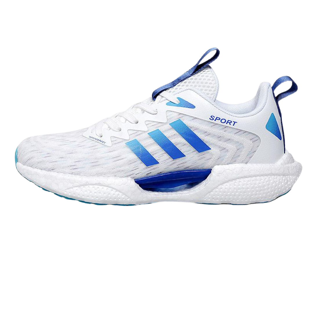 Tênis Unissex Rapid Stride Branco e Azul - Conforto Premium para Caminhada