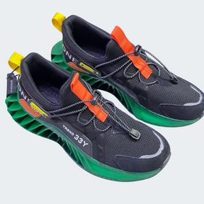 Tênis Comet Speed Unissex - Design Cyberpunk Neon com Solado Translúcido