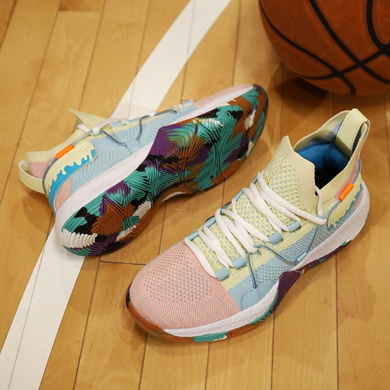 Tênis Raptor Run Unissex - Design Candy Color com Solado Artístico Graffiti