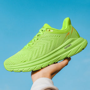 Tênis Orion Stride Unissex - Design Monocromático Neon Green com Amortecimento